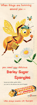 1954 Barley Sugar Spangles vintage advert
