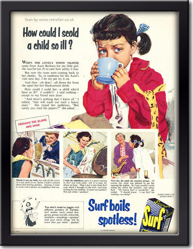 vintage Surf Washing Powder ad