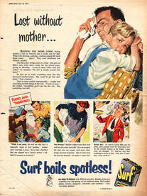 1954 retro Surf Detergent ad