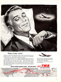1954 TWA vintage ad