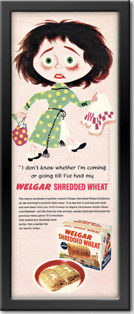 1954 Welgar Shredded Wheat  - framed preview