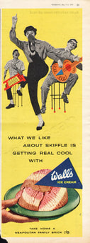 1958 Wall's Ice Cream - unframed vintage ad
