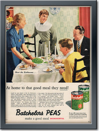  1955 Batchelors Peas - framed preview retro