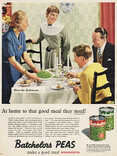 1955 Batchelor's Peas vintage ad