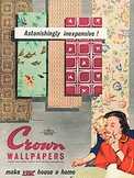 1955 ​Crown Wallpapers - vintage ad