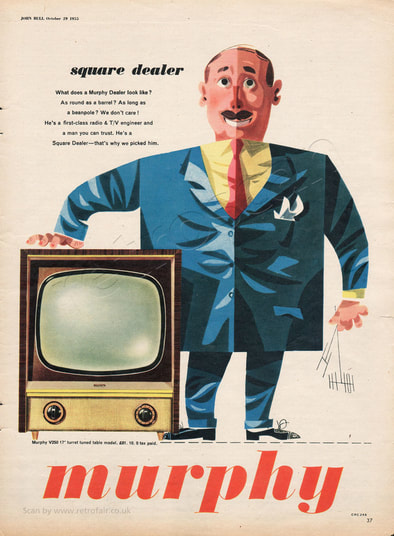 1955 vintage Murphy Television advert