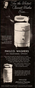 Philco Washing Machines vintage ad