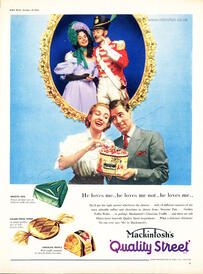 1955 Macintosh Quality Street vintage advert
