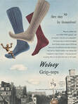1955 Wolsey Grip Top Socks