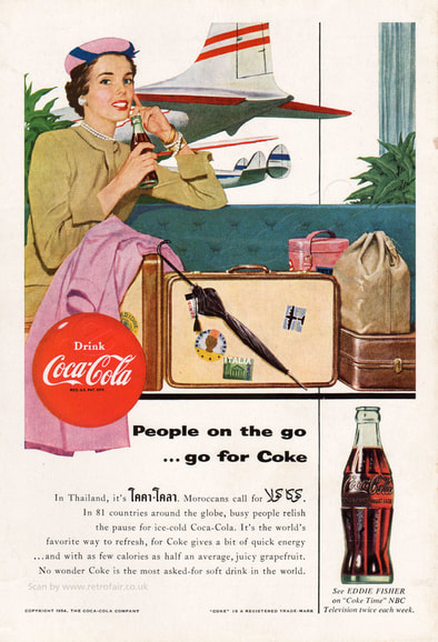 1954 Coca Cola - unframed vintage ad