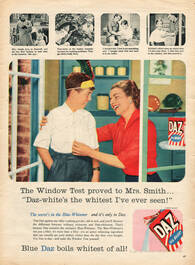 1958 Daz Washing Powder - unframed vintage ad