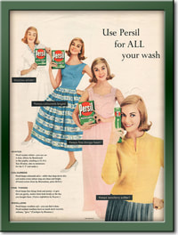 1958 Persil Washing Powder - framed preview retro