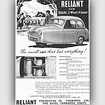 1958 Reliant Regal - vintage ad