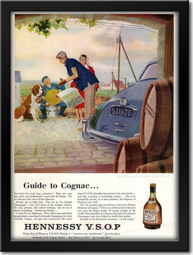 1960 Hennessy Cognac vintage ad