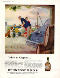 vintage 1960 Hennessy Cognac
