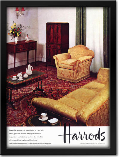 vintage 1962 Harrods Gallery 