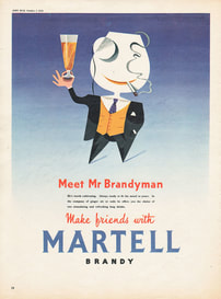 1955 vintage Martell Brandy advert