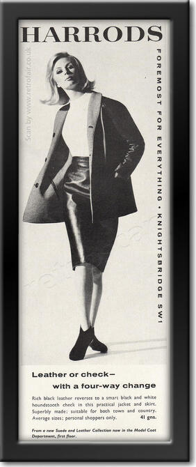 1964 vintage Harrods advert