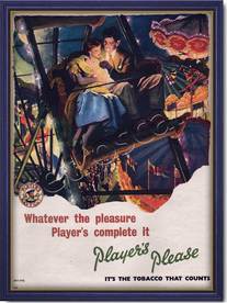 1953 vintage Player's Cigarettes advert