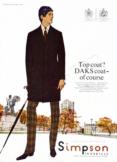 1968 Simpson Male fashion illustration - unfarmed