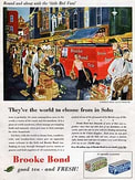 1955 Brooke Bond Tea Little Red Van Soho - vintage ad