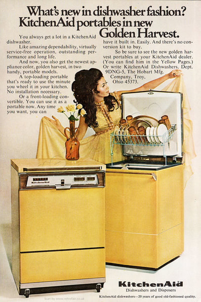 1969 Kitchen Aid Dishwashers - unframed vintage ad