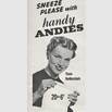1954 Andies Handkerchiefs - vintage ad