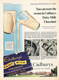 1955 Cadbury's Dairy Milk - unframed vintage ad