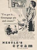 1955 Nestlé cream ad