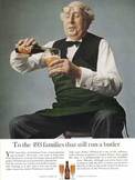 1962 Whitbread's Pale Ale butler- vintage ad