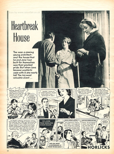 1958 Horlicks - unframed vintage ad