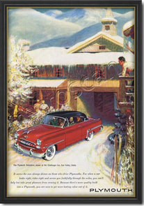 1953 vintage Plymouth Belvedere ad