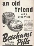 1940 Beechams Pills - vintage ad