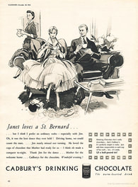 1953 Cadbury's Drinking Chocolate - unframed vintage ad