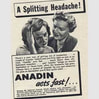 1953 Anadin - vintage ad