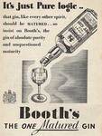 1937 Booths Gin - vintage ad
