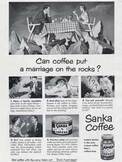 1951 Sanka Caffein Free Instant Coffee - vintage ad