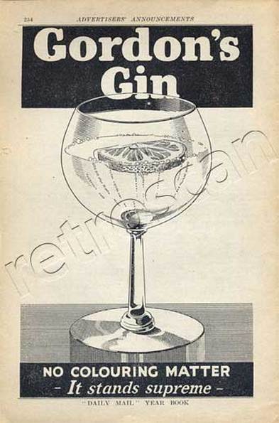 1936 Gordons Gin vintage ad