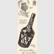 1952  VAT 69 Scotch Whisky (Sepia) - vintage ad