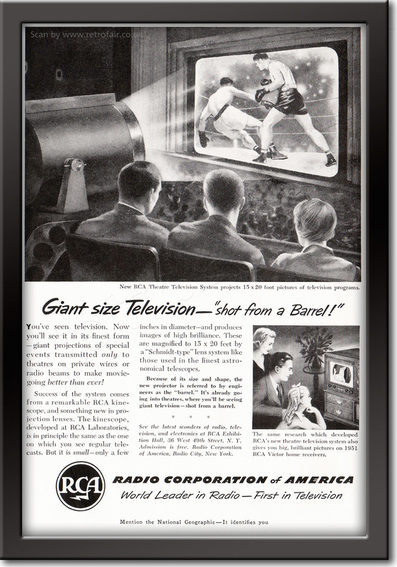 1951 RCA (Radio Corporation of America) - framed preview retro