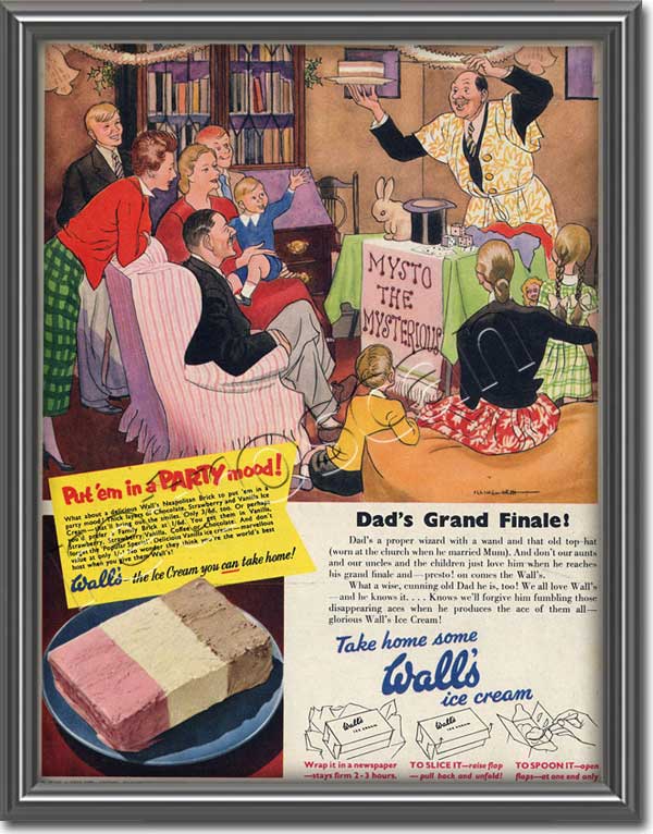 vintage 1953 Walls Ice cream vintage ads