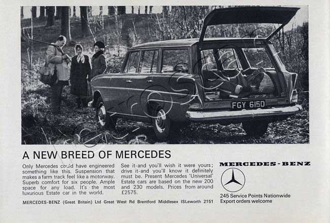 1966 Mercedes Benz Estate advert
