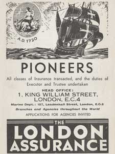 1935 London Assurance - vintage ad