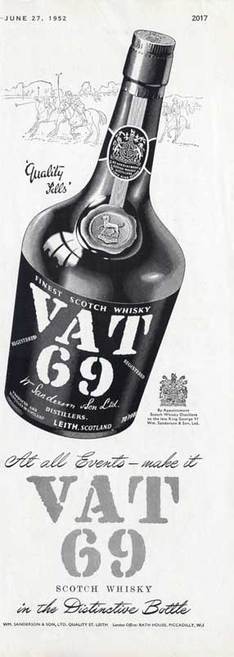 1952 VAT 69 Scotch Whisky