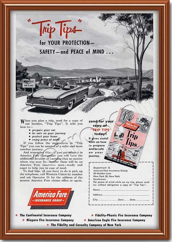 1953 vintage American Fare insurance