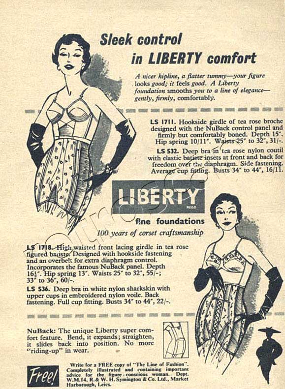 1955 vintage Liberty Girdles 