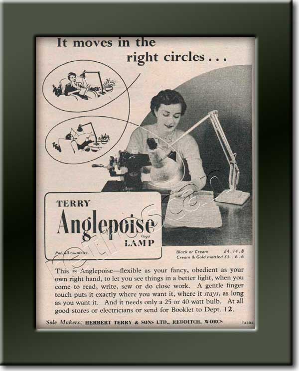1952 Anglepoise retro advert