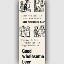 1954 ​Brewers' Society vintage ad