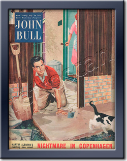 1954 John Bull Vintage Magazine - framed vintage magazine cover