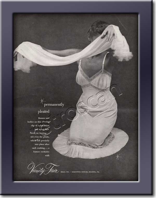 1949 Vanity Fair Mills - framed preview vintage ad